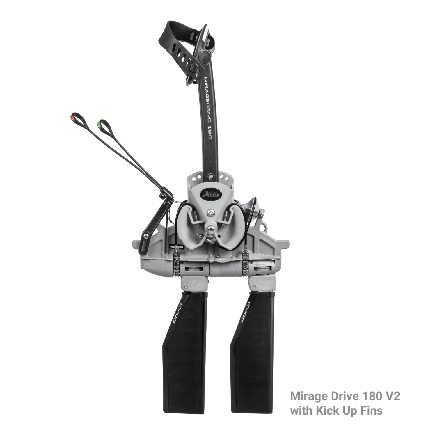 Mirage Drive 180 with Kick Up Fins on the Hobie Revolution 11
