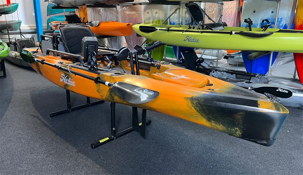 Outfitted Hobie Outback in Sunrise Camo