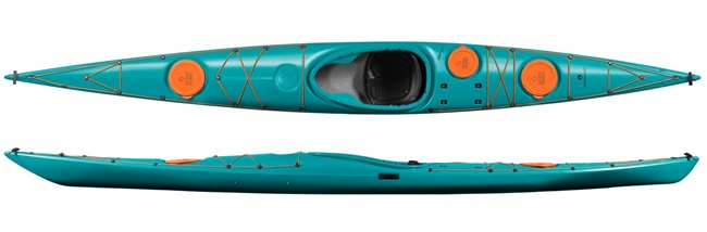 Design Kayaks Unplugged Sea Kayak in Turquoise