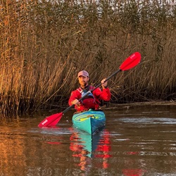 Paddling the Design Kayaks Unplugged sea kayak in the UK