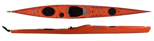 P&H Valkyrie Sea Kayak in Scarlet