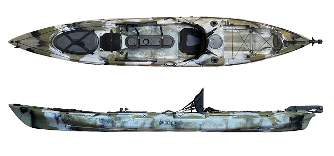 Enigma Kayaks Fishing Pro 14 in the Camo Colour - Fishing Kayak