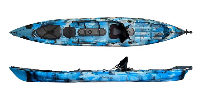 Enigma Kayaks Fishing Pro 14 in the Galaxy colour option