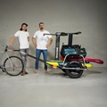 Reacha Sport Beach bike trailer with watersports equipment