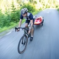 Reacha Sport Bike Trailer carrying a kayak